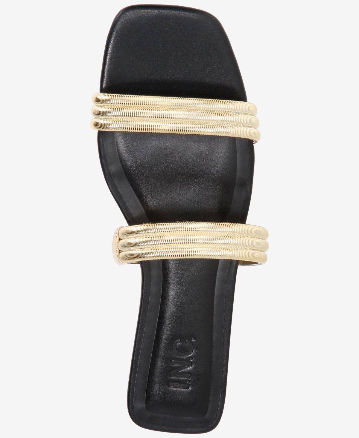 Inc International Concepts Women's Panima Two-band Flat Sandals, Exclusively At Macy's In Gold