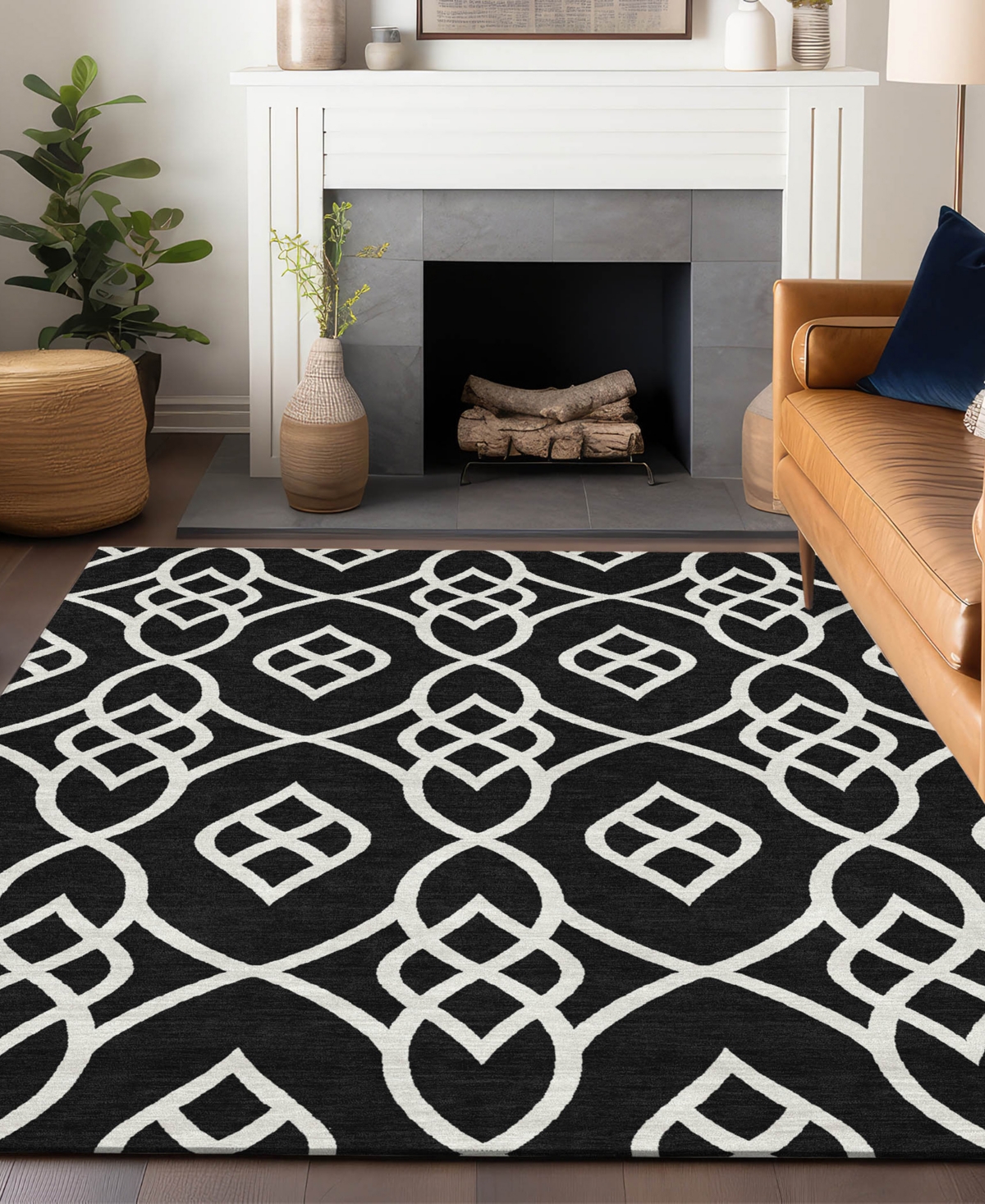 Addison Chantille Acn884 8'x10' Area Rug In Black