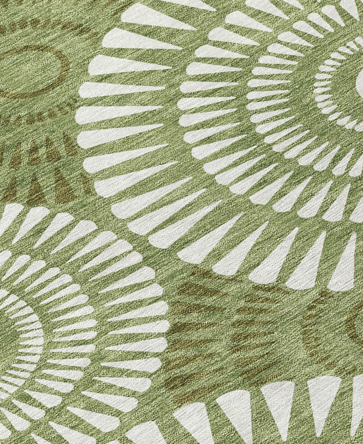 Addison Chantille Acn877 2'3"x7'6" Runner Area Rug In Green