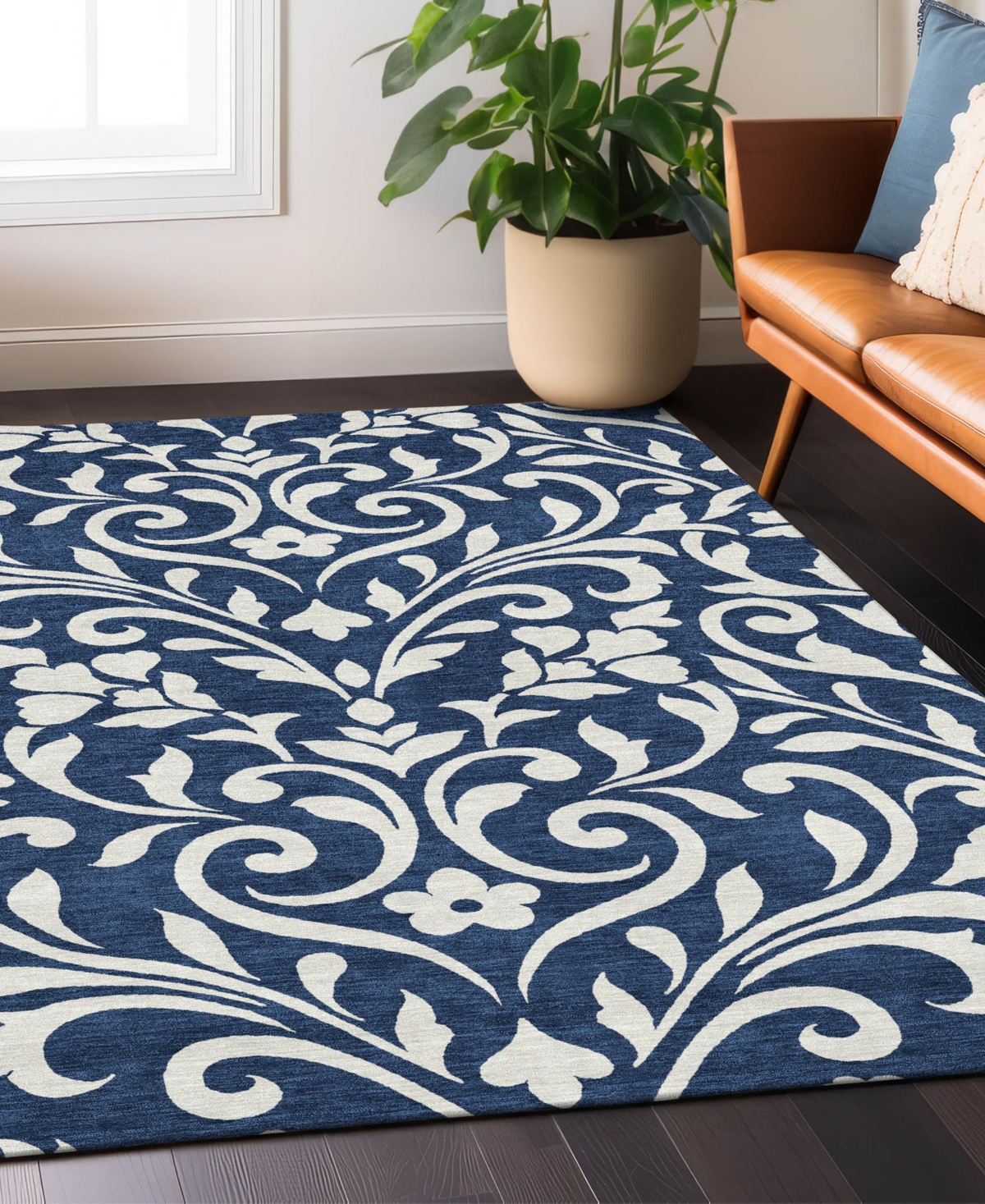 Addison Chantille Acn875 3'x5' Area Rug In Navy