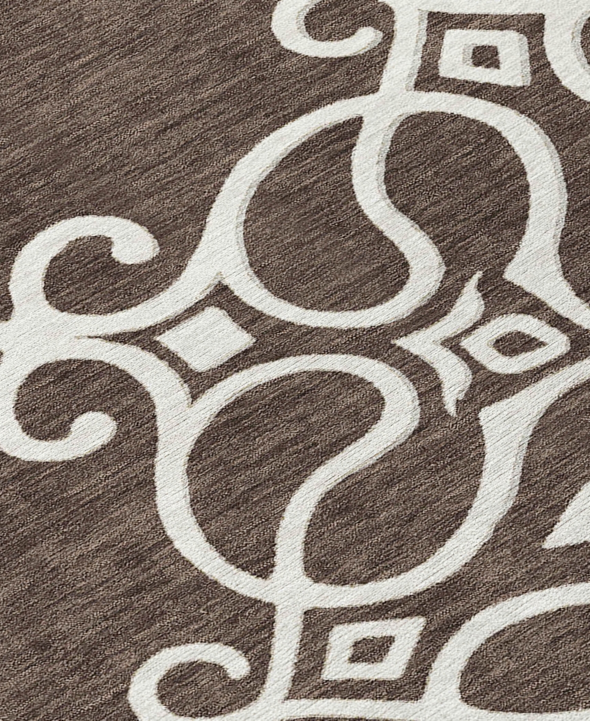 Addison Chantille Acn874 8'x10' Area Rug In Chocolate