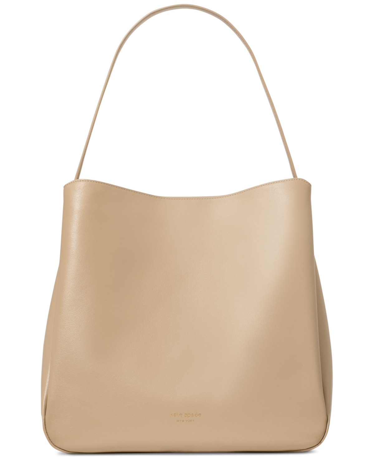 Kate Spade Grace Medium Leather Hobo Bag In Timeless Taupe