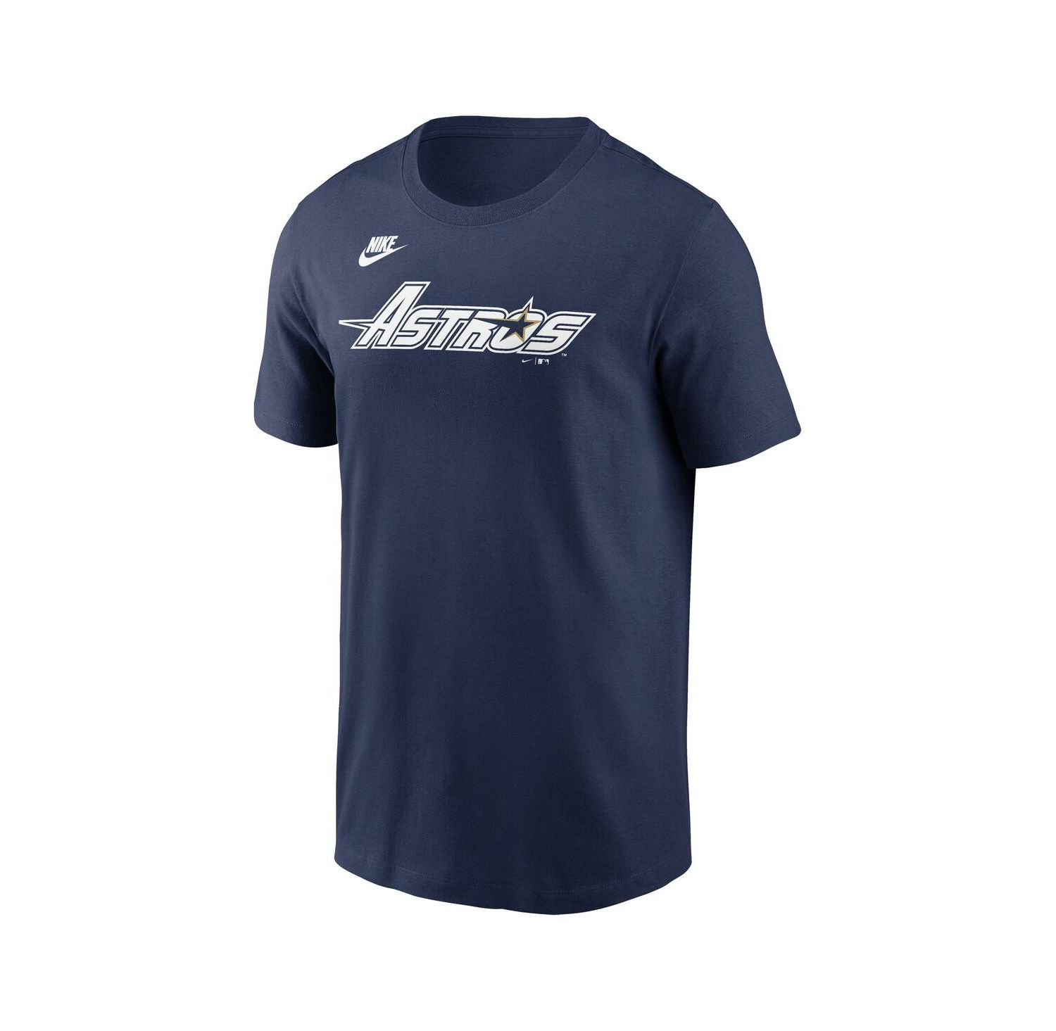 Men's Navy Houston Astros Cooperstown Wordmark T-Shirt