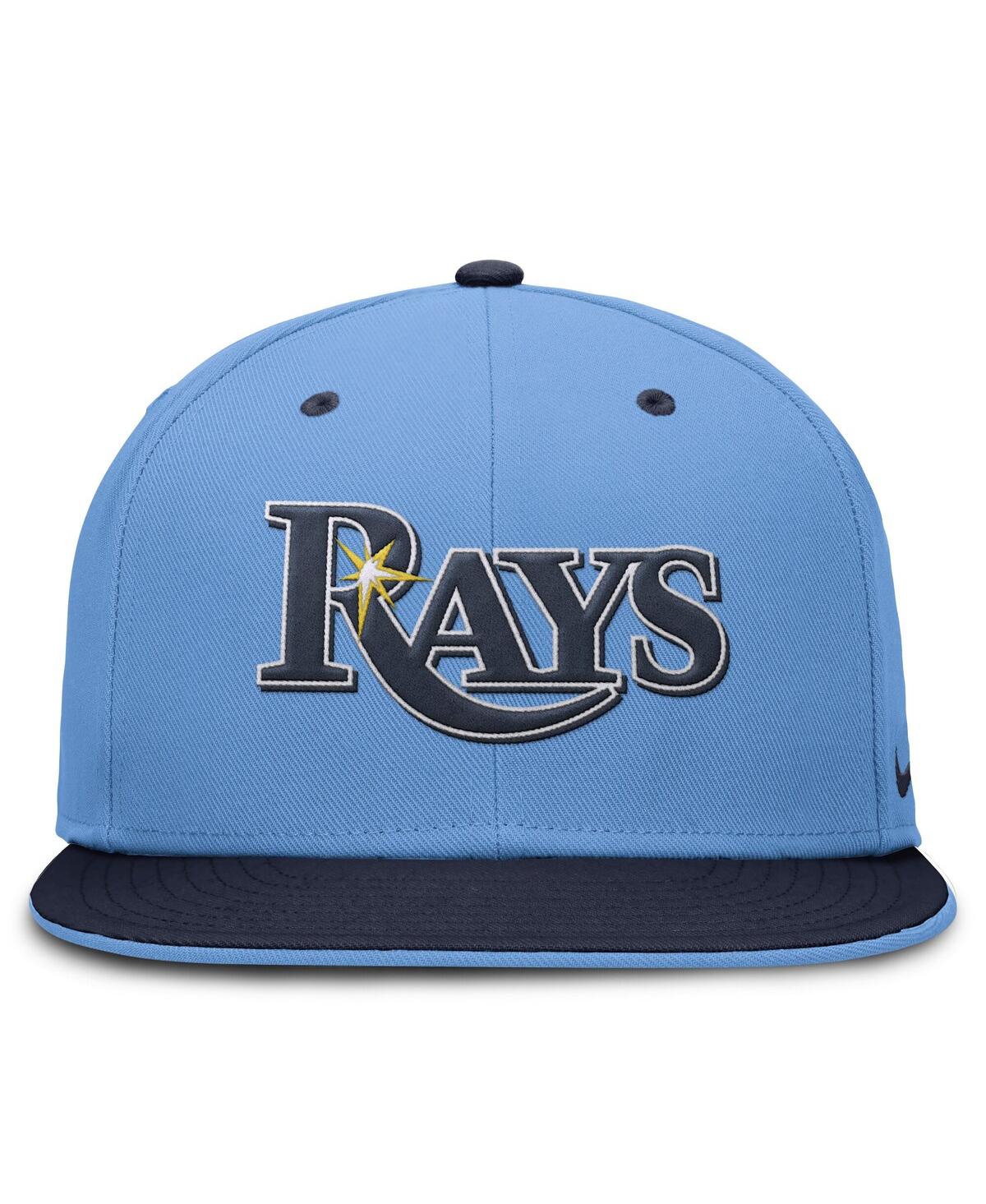 Nike Men's Light Blue/navy Tampa Bay Rays True Primetime Two-tone Performance Fitted Hat In Light Blue,navy