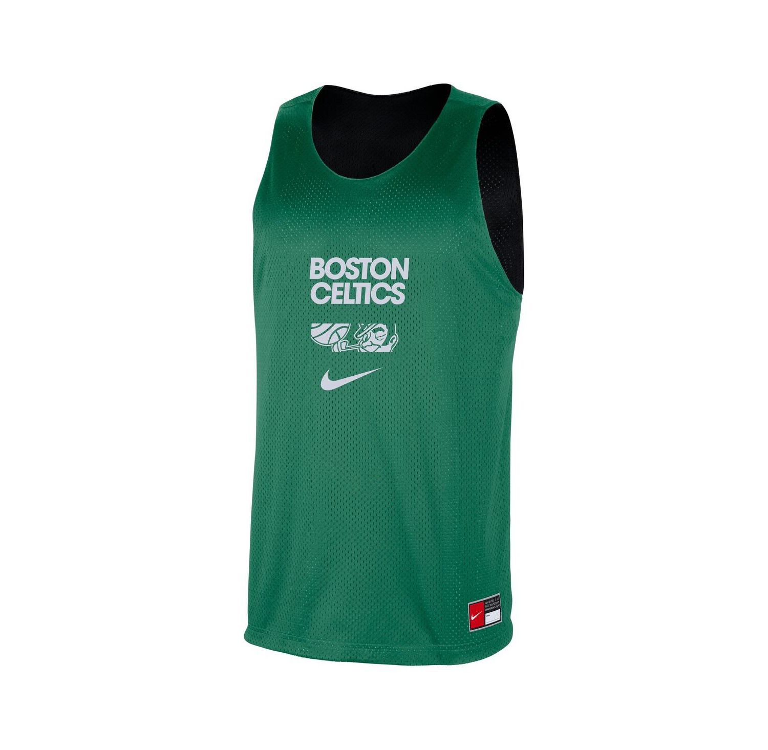 Men's Kelly Green/Black Boston Celtics Courtside Reversible Mesh Practice Jersey