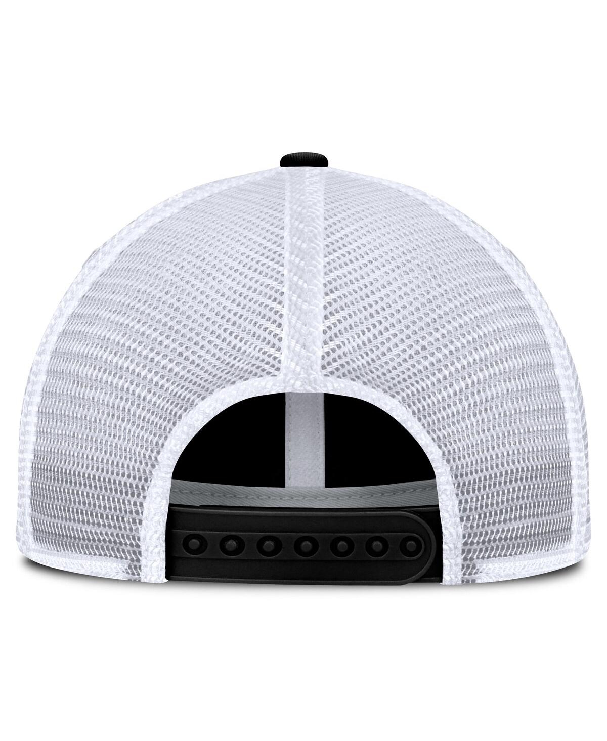 Fanatics Men's Black/white Buffalo Sabres Averie Trucker Adjustable Hat In Black,white