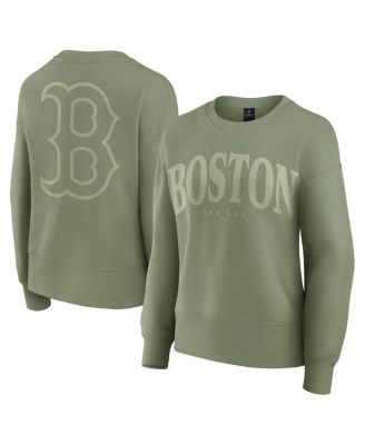 Fanatics - Women's Green Boston Red Sox Elements Flow Pullover Sweatshirt