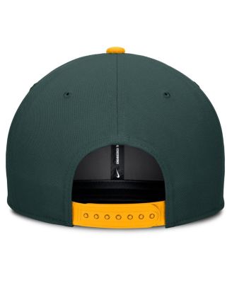 Men's Green/Gold Athletics Pro Performance Snapback Hat