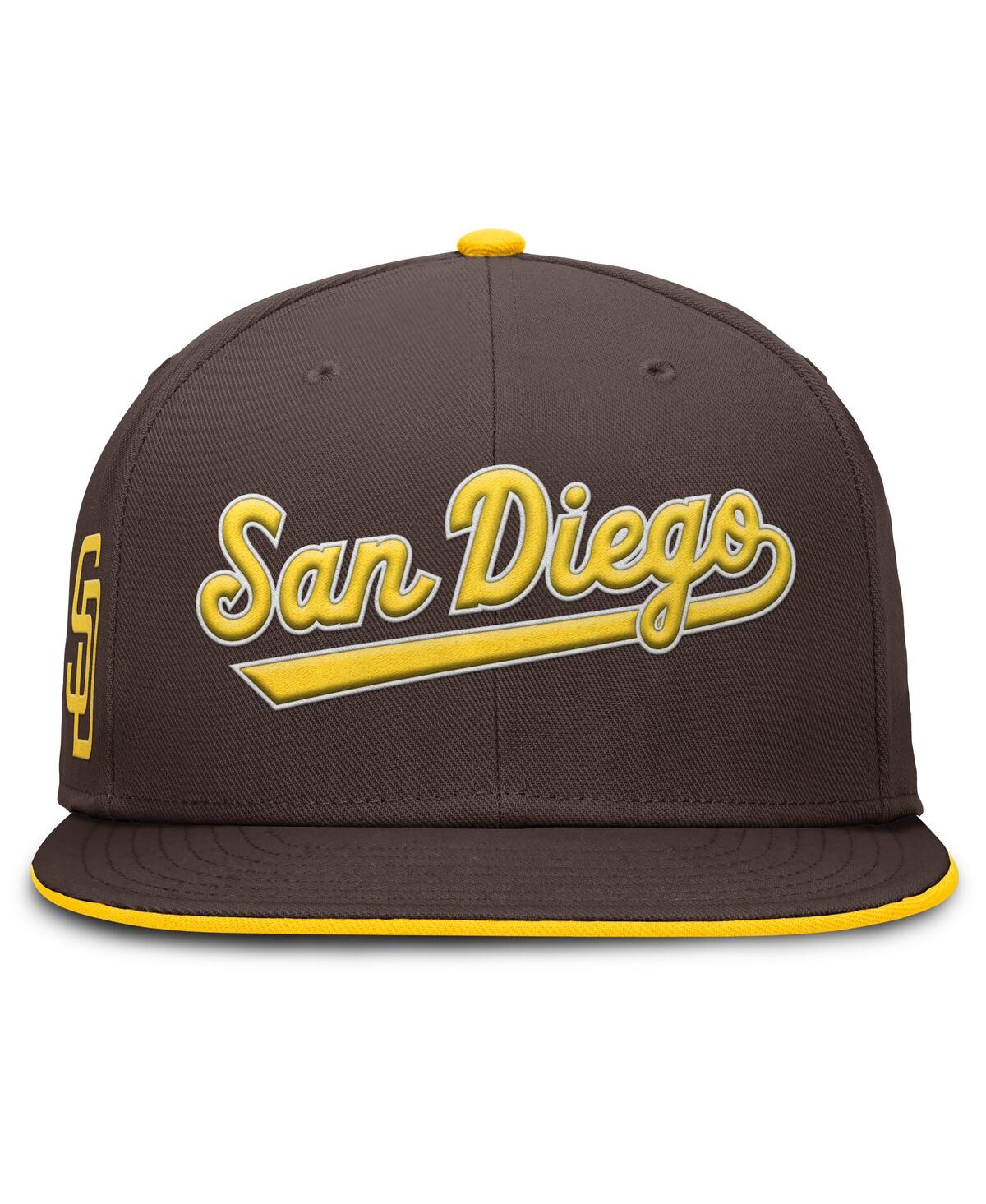 Nike Men's Brown San Diego Padres True Performance Fitted Hat In Brown