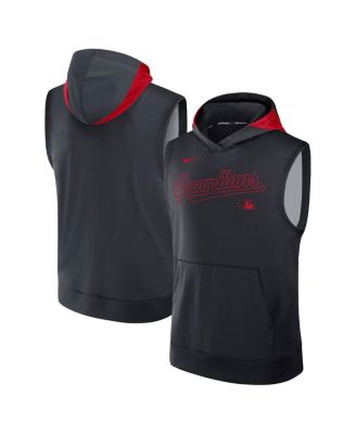 Nike - Men's Navy Cleveland Guardians Authentic Collection Performance Sleeveless Pullover Hoodie