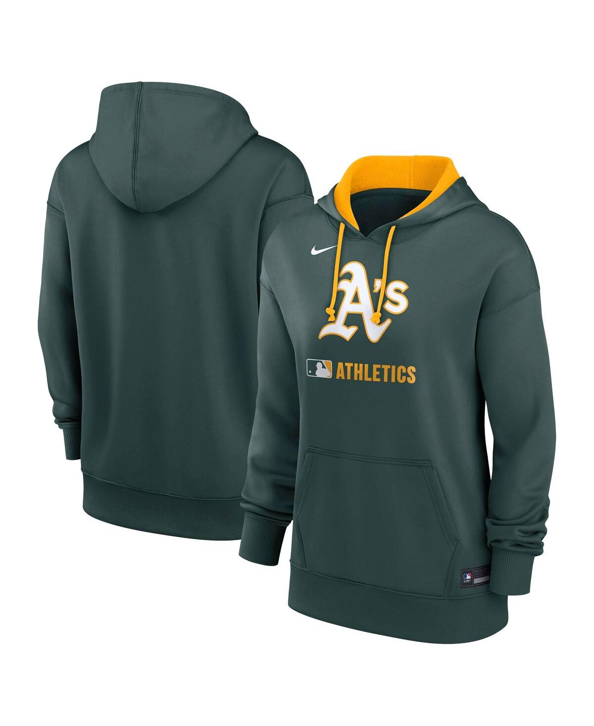 Nike Women's Green Athletics Authentic Collection Performance Pullover Hoodie In Green