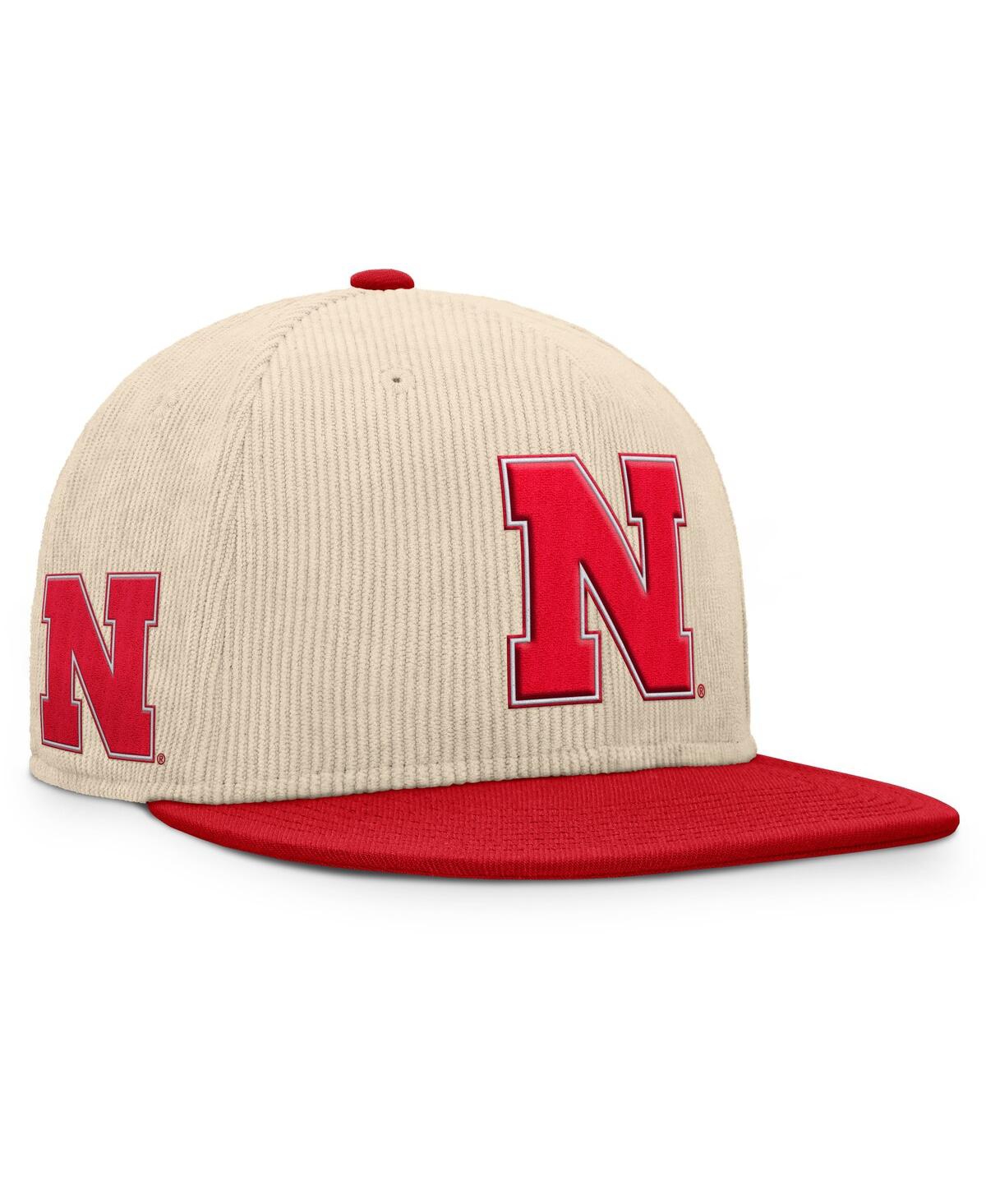 Fanatics Men's Tan Nebraska Huskers Catcher Snapback Hat In Tan