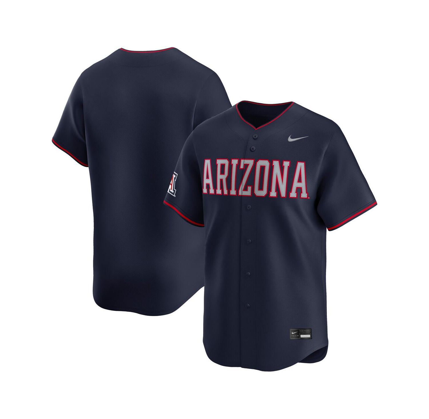 Men's Navy Arizona Wildcats College Limited Baseball Jersey