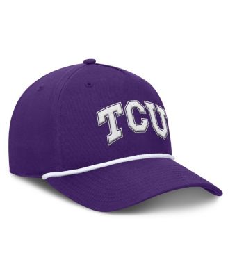 Men's Purple TCU Horned Frogs Foul Ball Rope Adjustable Hat