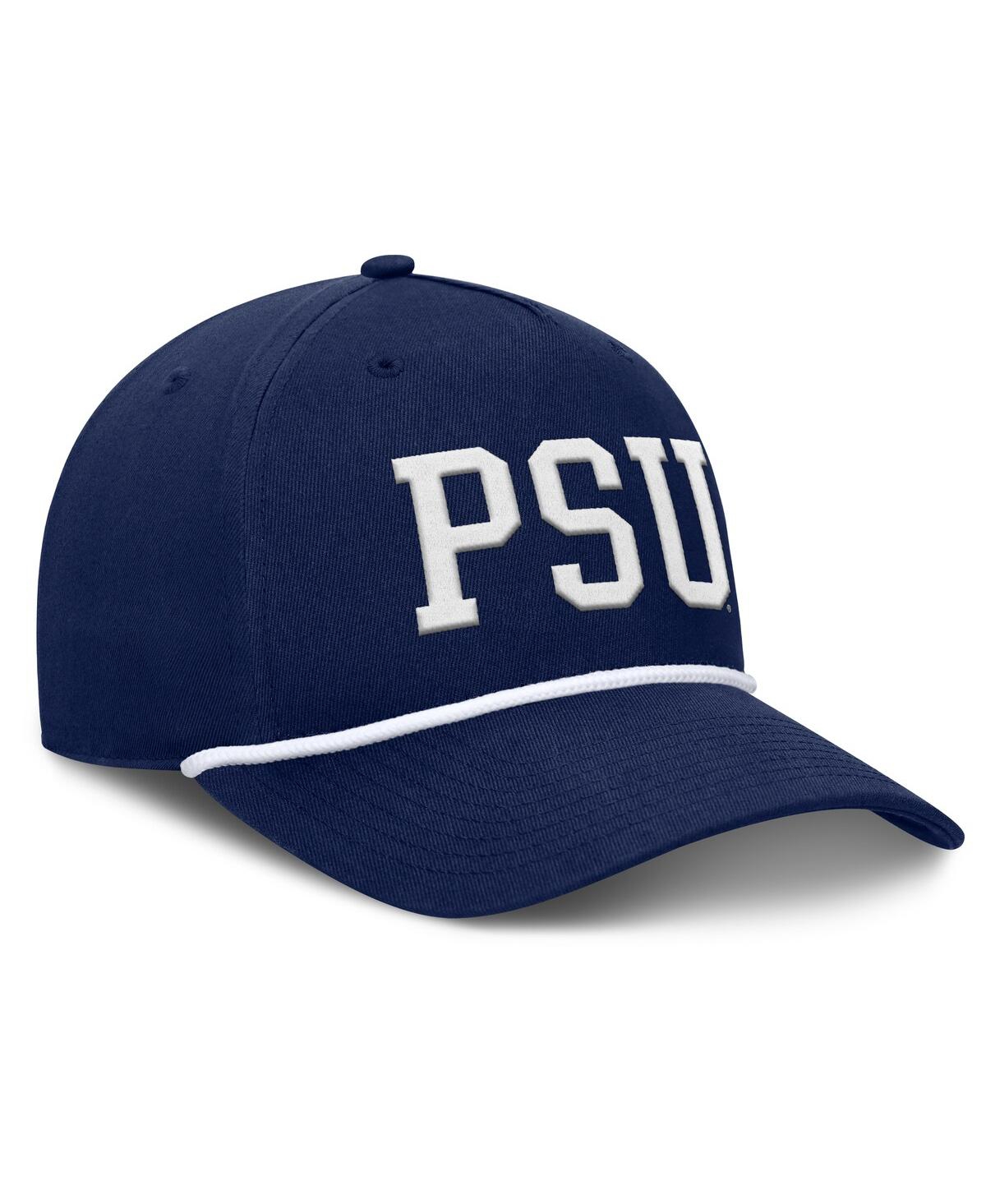 Fanatics Men's Navy Penn State Nittany Lions Foul Ball Rope Adjustable Hat In Navy