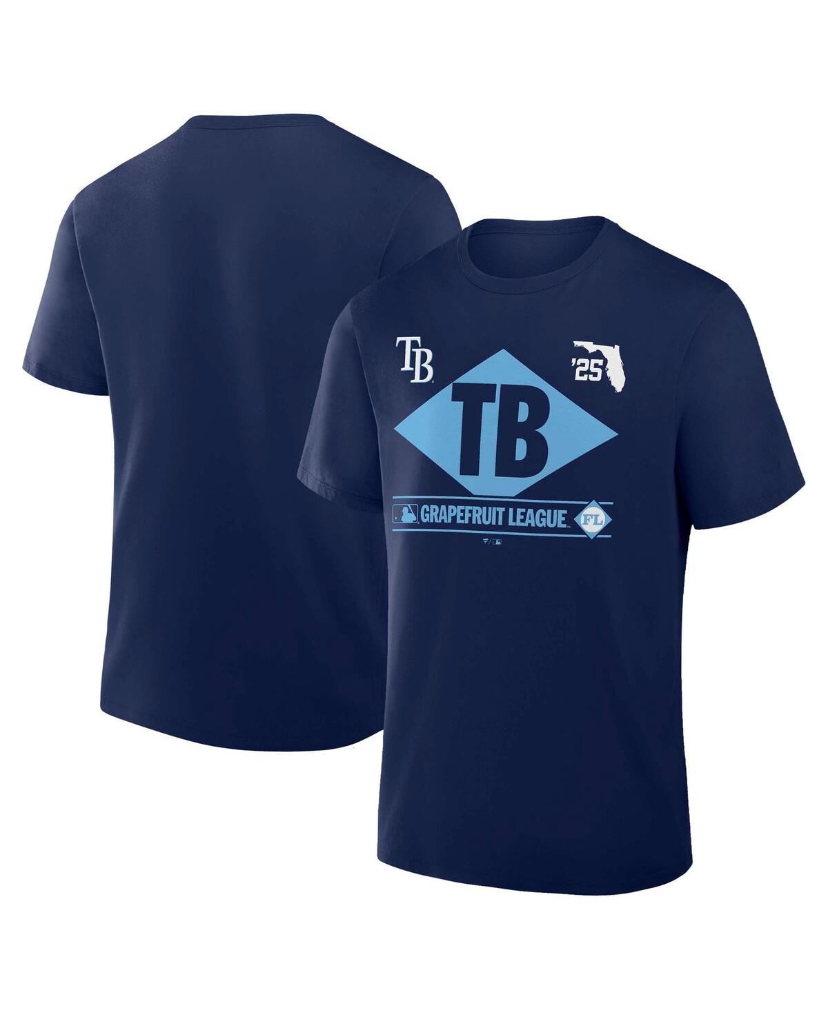 Fanatics Men's Navy Tampa Bay Rays 2025 Spring Training Grapefruit League True Icon T-shirt In Navy