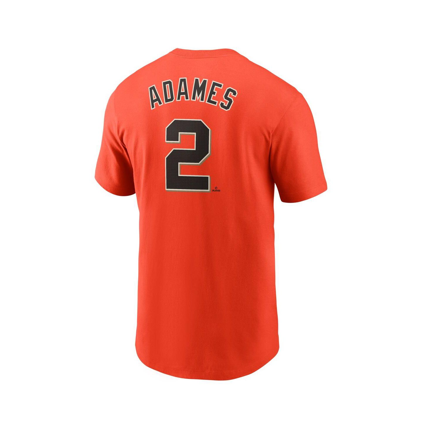 Мужская футболка Nike Willy Adames Orange San Francisco Giants Fuse Name & Number — фото 3