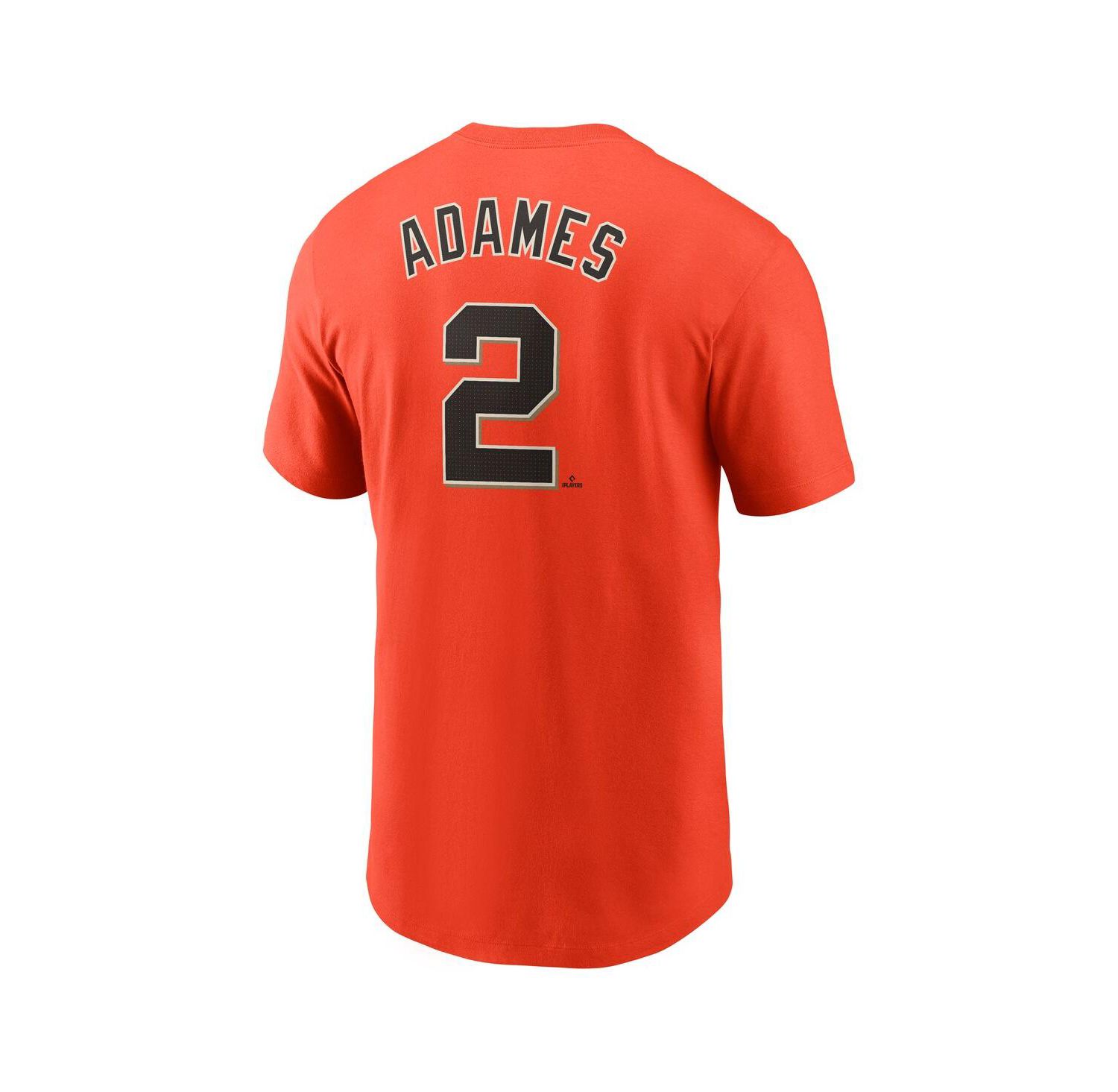 Men's Willy Adames Orange San Francisco Giants Fuse Name & Number T-Shirt