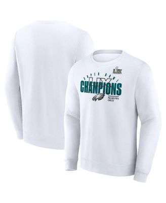 Fanatics - Men's White Philadelphia Eagles Super Bowl LIX Champions Iconic Victory Fleece Sweatshirt
