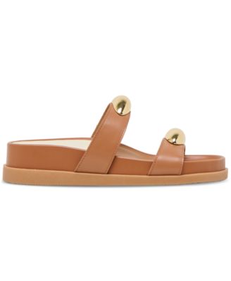 Women's Satine Jewelry Double Band Bracelet Footbed Sandals   