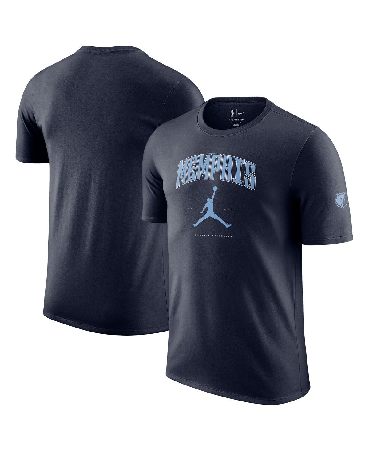 JORDAN MEN'S AND WOMEN'SÂ NAVY MEMPHIS GRIZZLIES ESSENTIAL CITIES T-SHIRT 