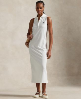 Polo Ralph Lauren - Women's Stretch-Cotton Sleeveless Polo Dress