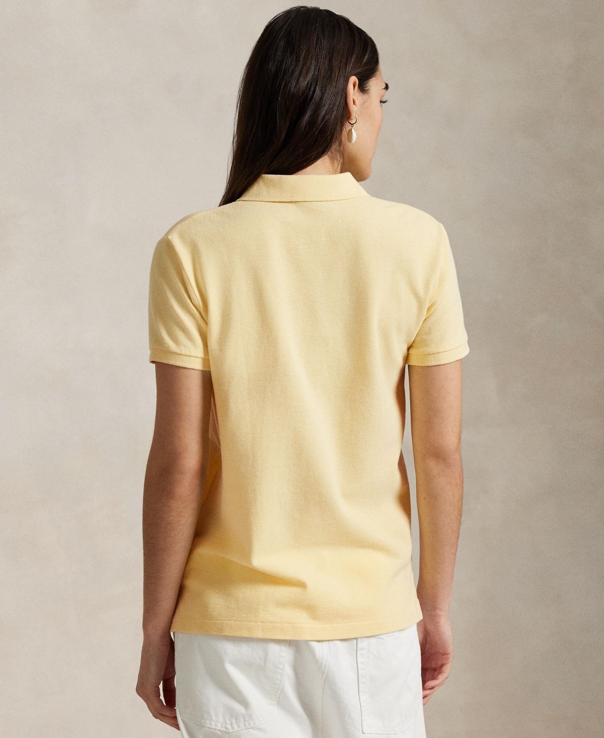 売れ筋商品|||ラルフローレン カットソー トップス レディース Women's Classic-Fit Piqu Polo Shirt Wicket Yellow Polo Ralph Lauren Women's Classic-fit Pique Polo Shirt In