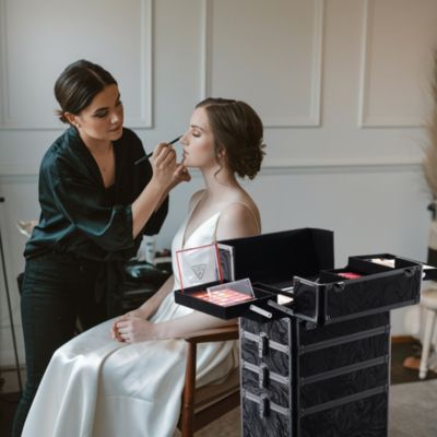 Rolling Makeup Train Case 4in1 Cosmetic Case