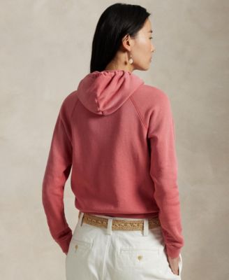 Women's Shrunken Fit Fleece Hoodie Sweatshirt
