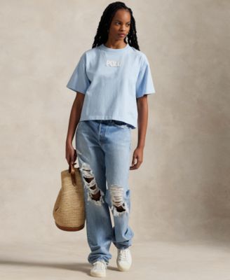 Women's Logo Cotton Jersey Crewneck Tee