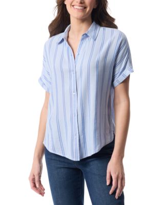 Gloria Vanderbilt - Women's Daisy Printed Short-Sleeve Shirt