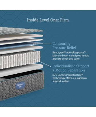 Level One 13" Firm Tight Top Mattress Set - Queen Split