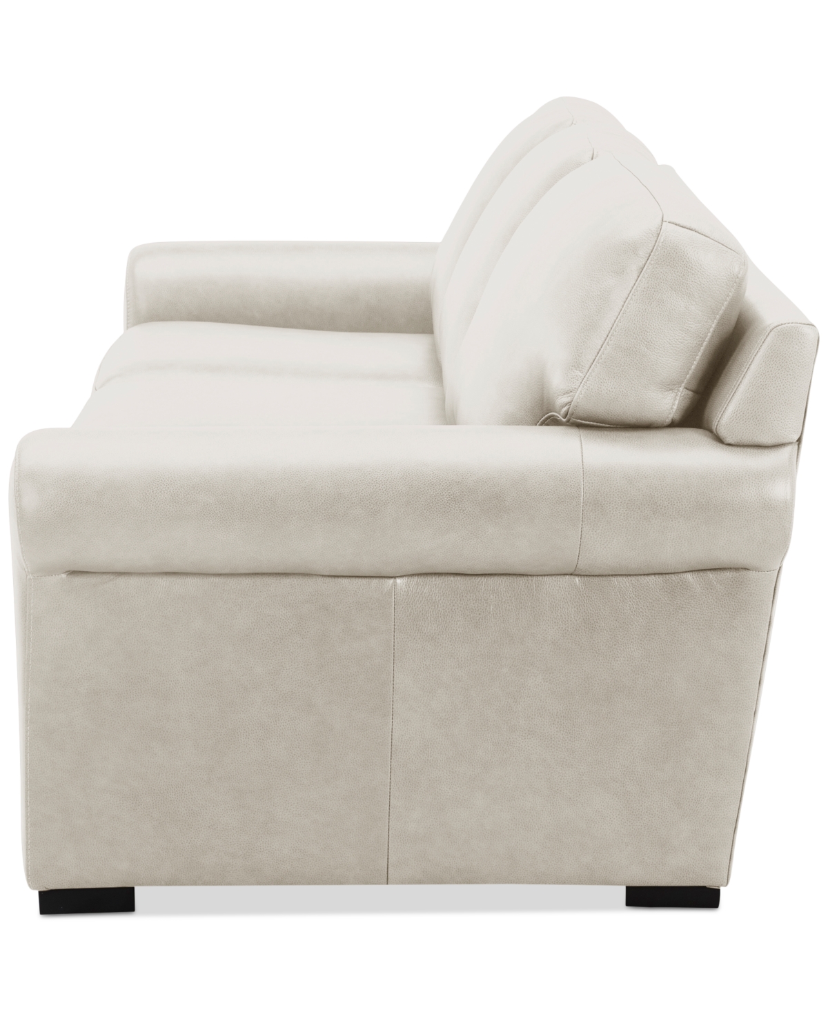 Macy's Radley 86" Leather Roll Arm Sofa, Exclusively At  In Coconut Milk