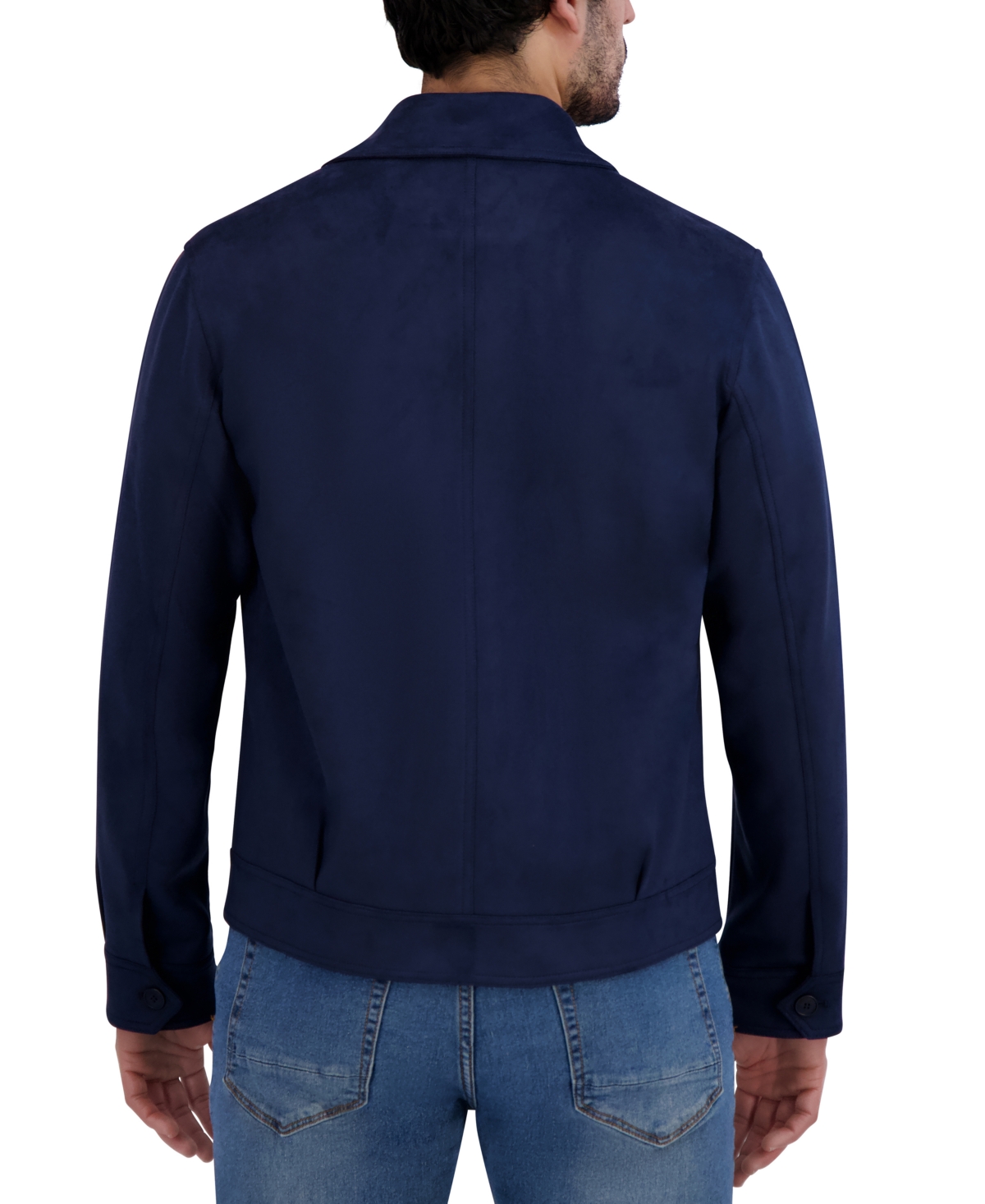 Robert Graham Men's Faux Suede Field Jacket In Navy