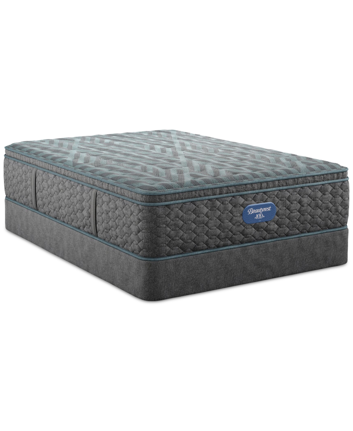 Beautyrest Level One 14.25" Medium Pillow Top Mattress Set In No Color