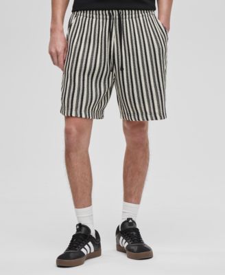 Mode of One - Men's Relaxed-Fit Vertical-Stripe Shorts