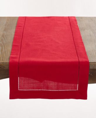 Hemstitched Border Table Runner, 16" x 54"