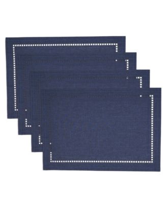 Laser-Cut Hemstitch Placemat, Set of 4