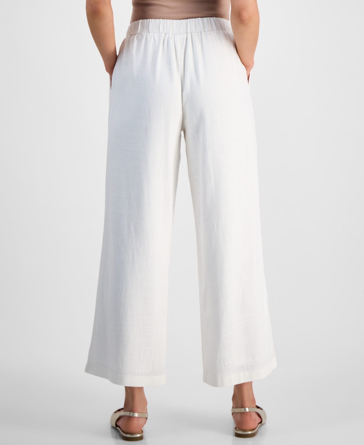 JM COLLECTION PETITE WIDE-LEG PULL-ON PANTS, EXCLUSIVELY AT MACY'S 