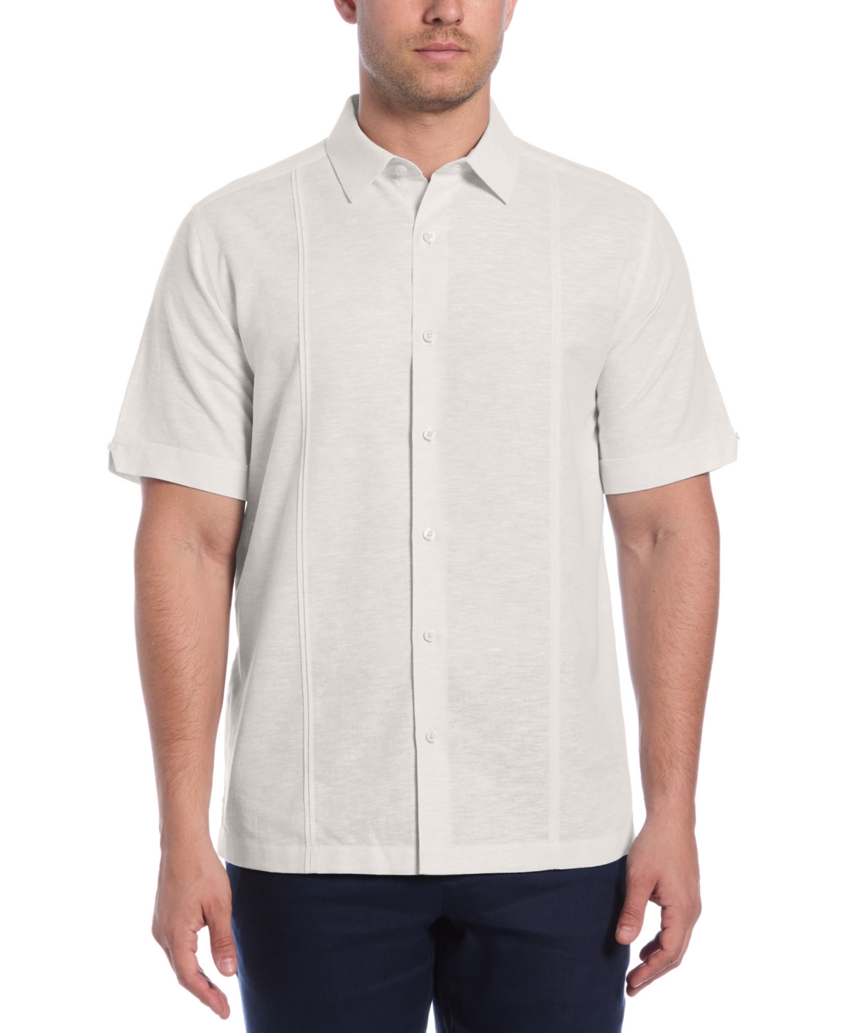 Men's Classic-Fit Linen Blend Short Sleeve Button-Front Shirt - Lantana