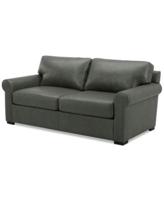 Radley Roll Arm 74" Leather Apartment Sofa