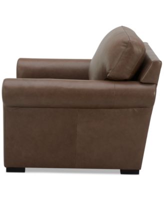 Radley Roll Arm 38" Leather Chair, Exclusively at Macy's