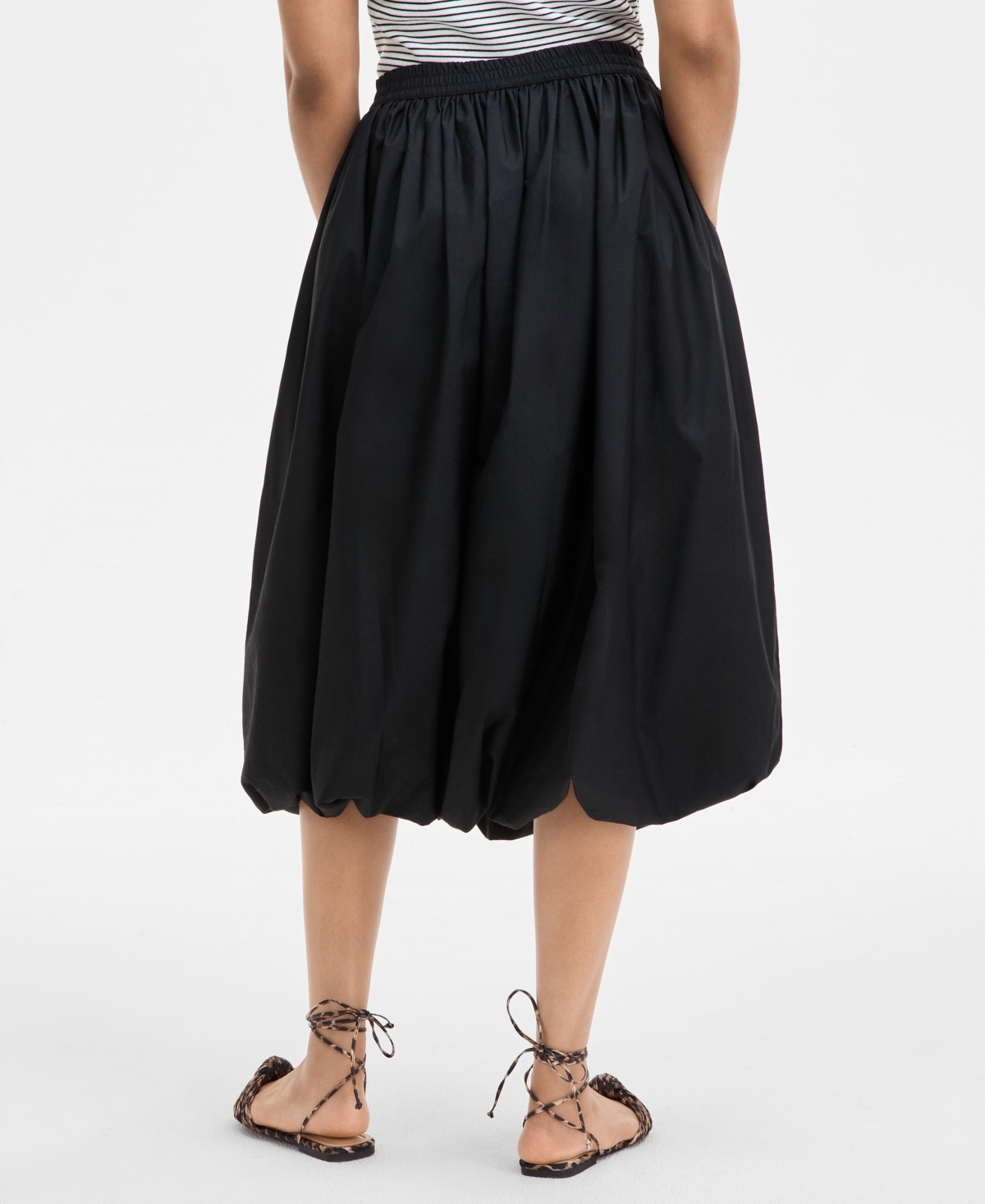 ON 34TH WOMEN'S BUBBLE-HEM MIDI SKIRT, EXCLUSIVELY AT MACY'S 