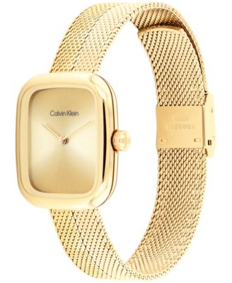 Women's Adore Gold Tone Stainless Steel Mesh Bracelet Watch, 30mm