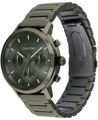 Men's Gauge Ionic Plated Barley Green Steel Bracelet Watch, 41mm