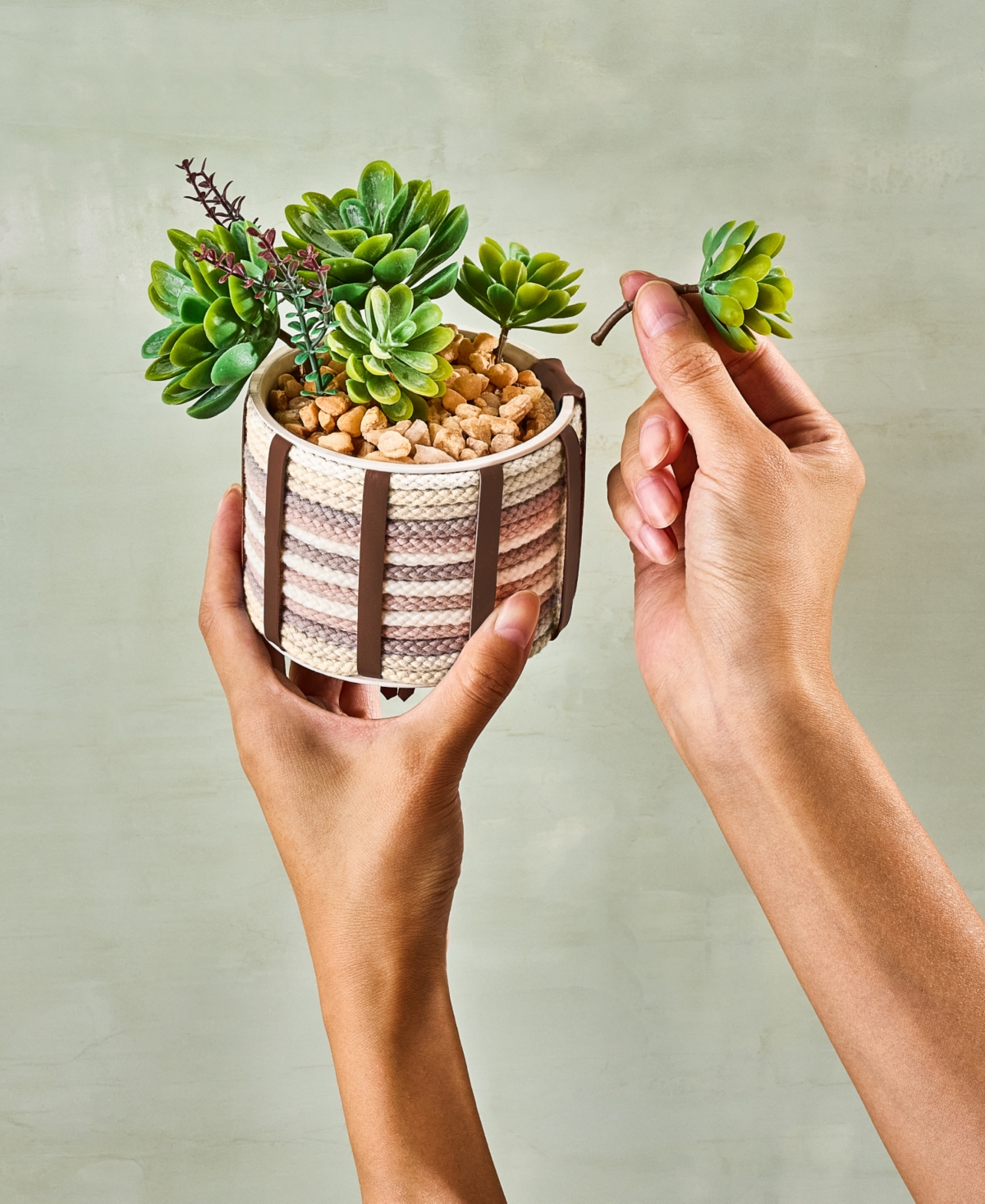 Lifelines Flowcrafts Cord-wrapped Planters Crafting Kit In Multi