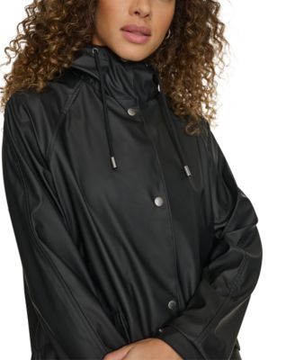 Women's Raglan Sleeve Rain Collar Jacket