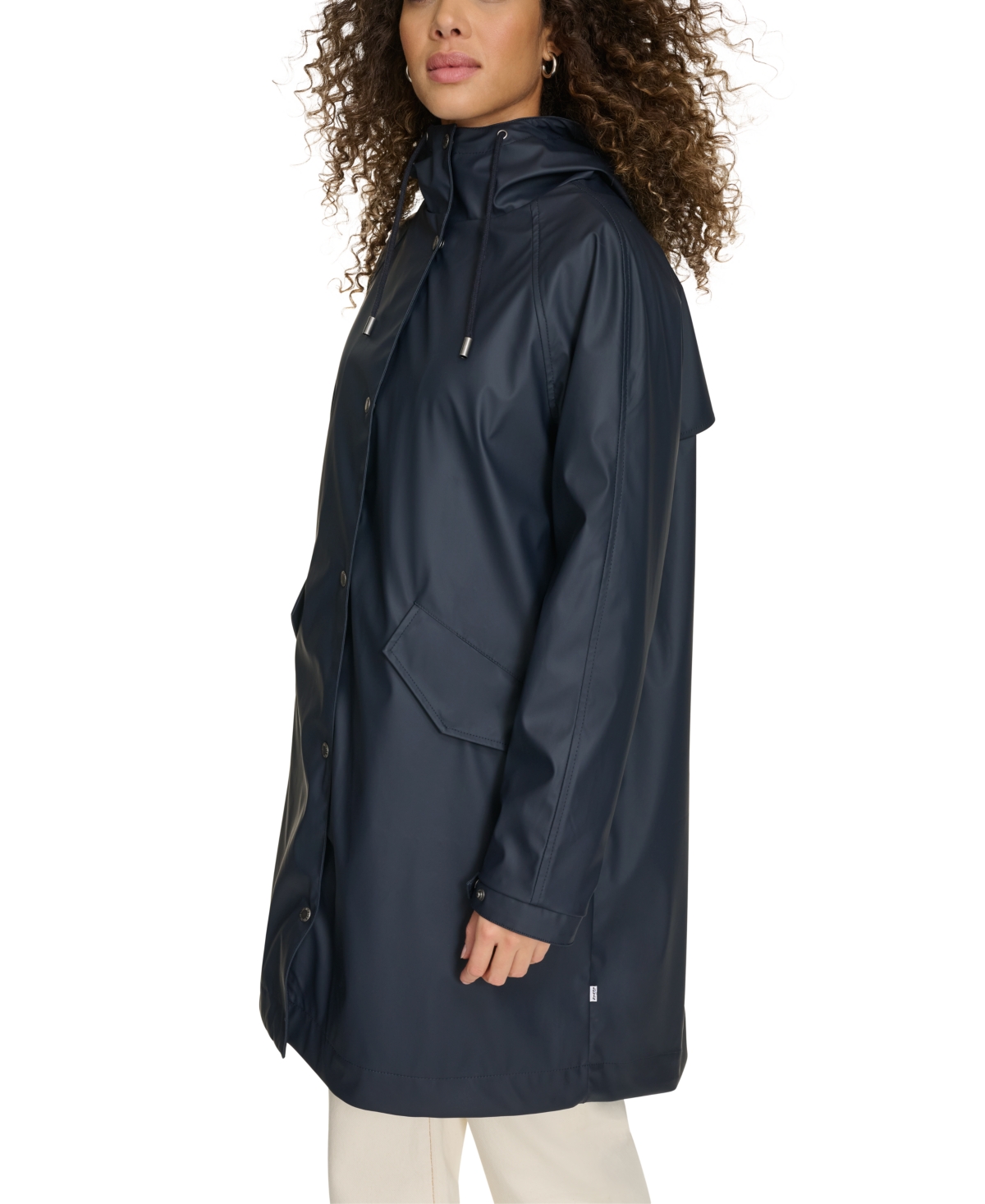 Levi's Women's Raglan Sleeve Rain Collar Jacket In Navy
