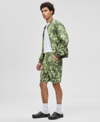 Men's Abstracted Floral Regular-Fit Printed 9" Cargo Shorts, Macy's Exclusive
