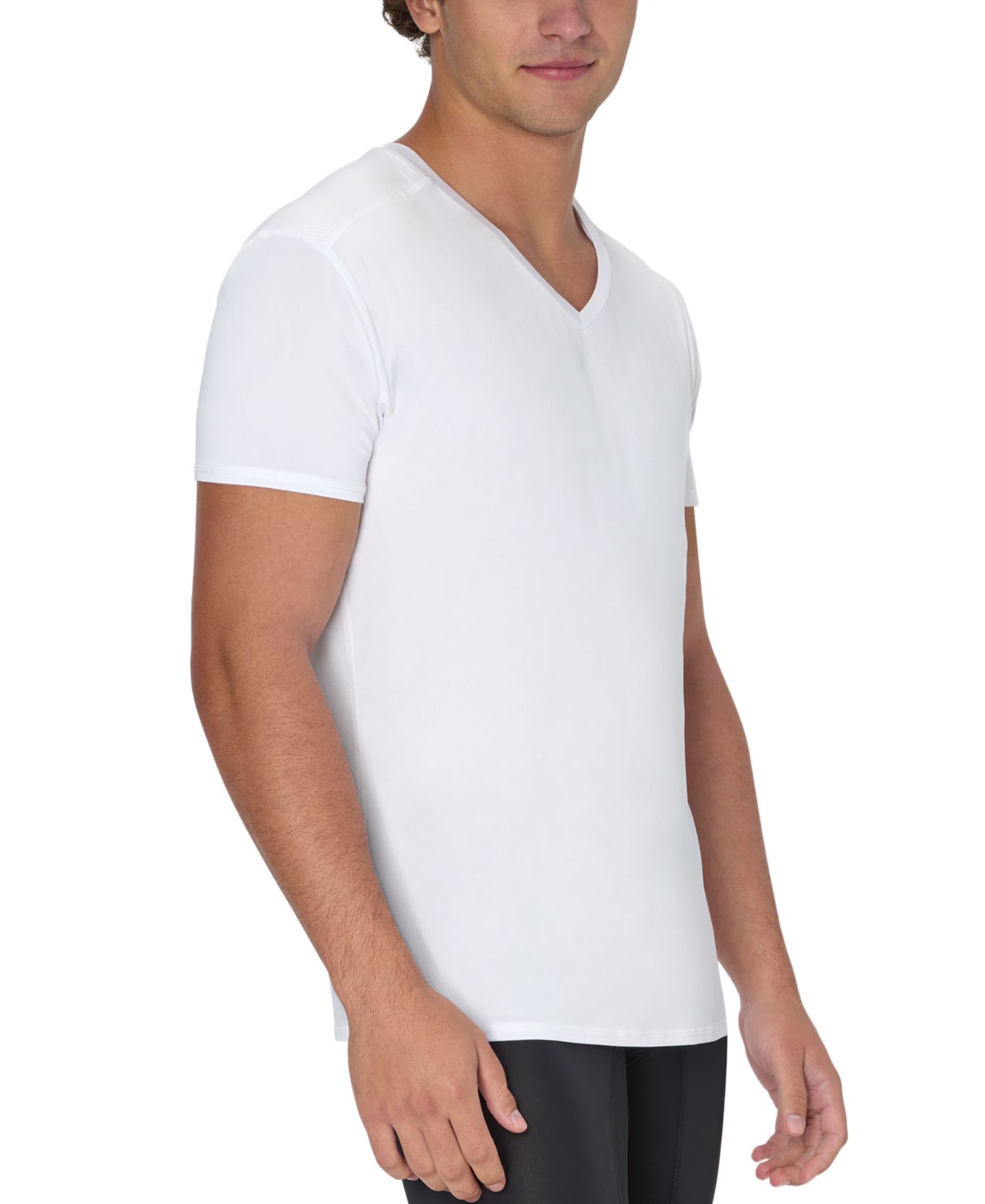 Мужские футболки Hanes 3pk. Ultimate Moves X-Temp Performance V-Neck T-Shirts, цвет: Белый — фото 5